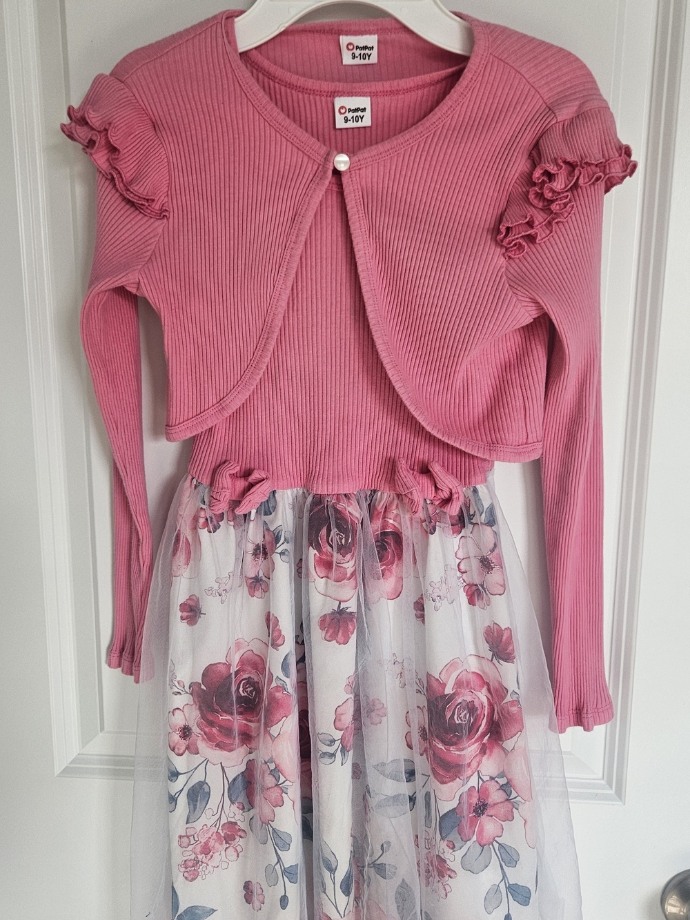 OshKosh B'gosh Pink Floral Tulle Dress with Bolero